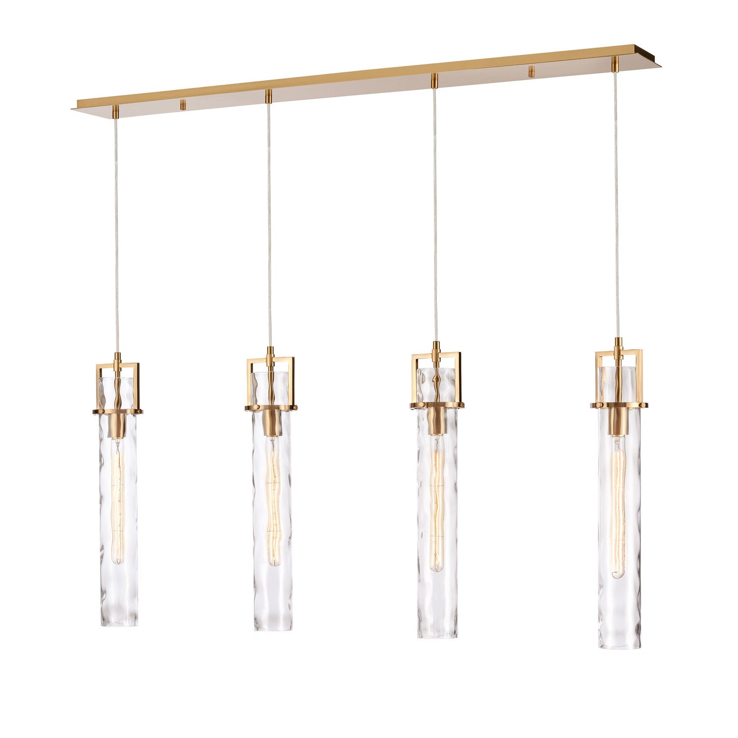 Arabela Lighting - 85245-4 - Four Light Linear Chandelier - Jayden - Lacquered Gold
