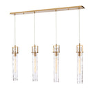 Arabela Lighting - 85245-4 - Luminaire linéaire à quatre lampes Suspendu - Jayden - Or laqué