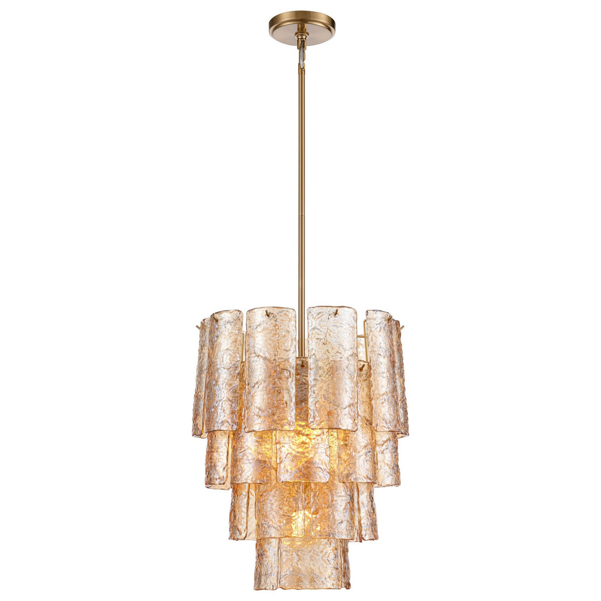 Arabela Lighting - 85261-5 - Five Light Chandelier - Fire and Ice - Lacquered Gold