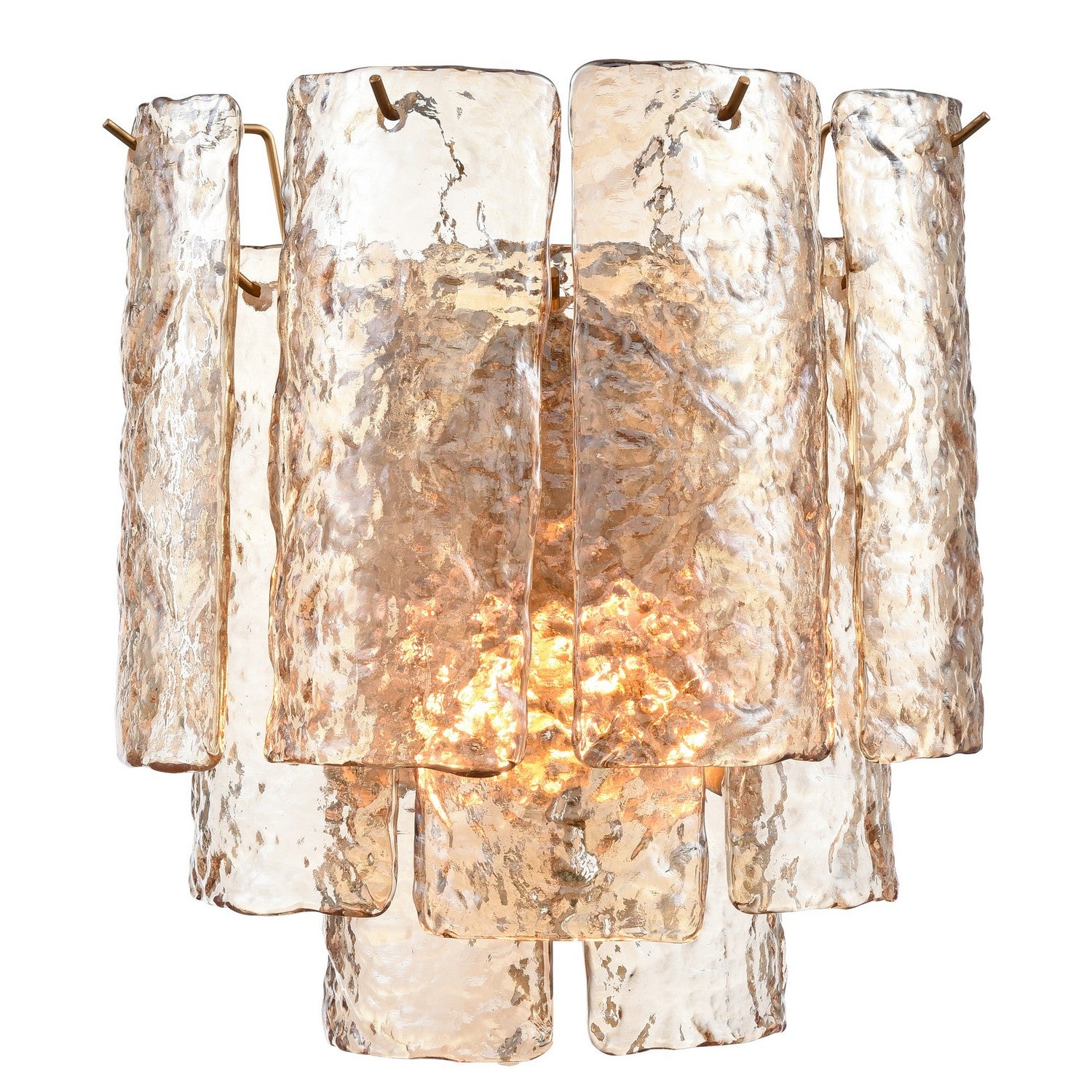 Arabela Lighting - 85264-2 - Two Light Wall Sconce - Fire and Ice - Lacquered Gold