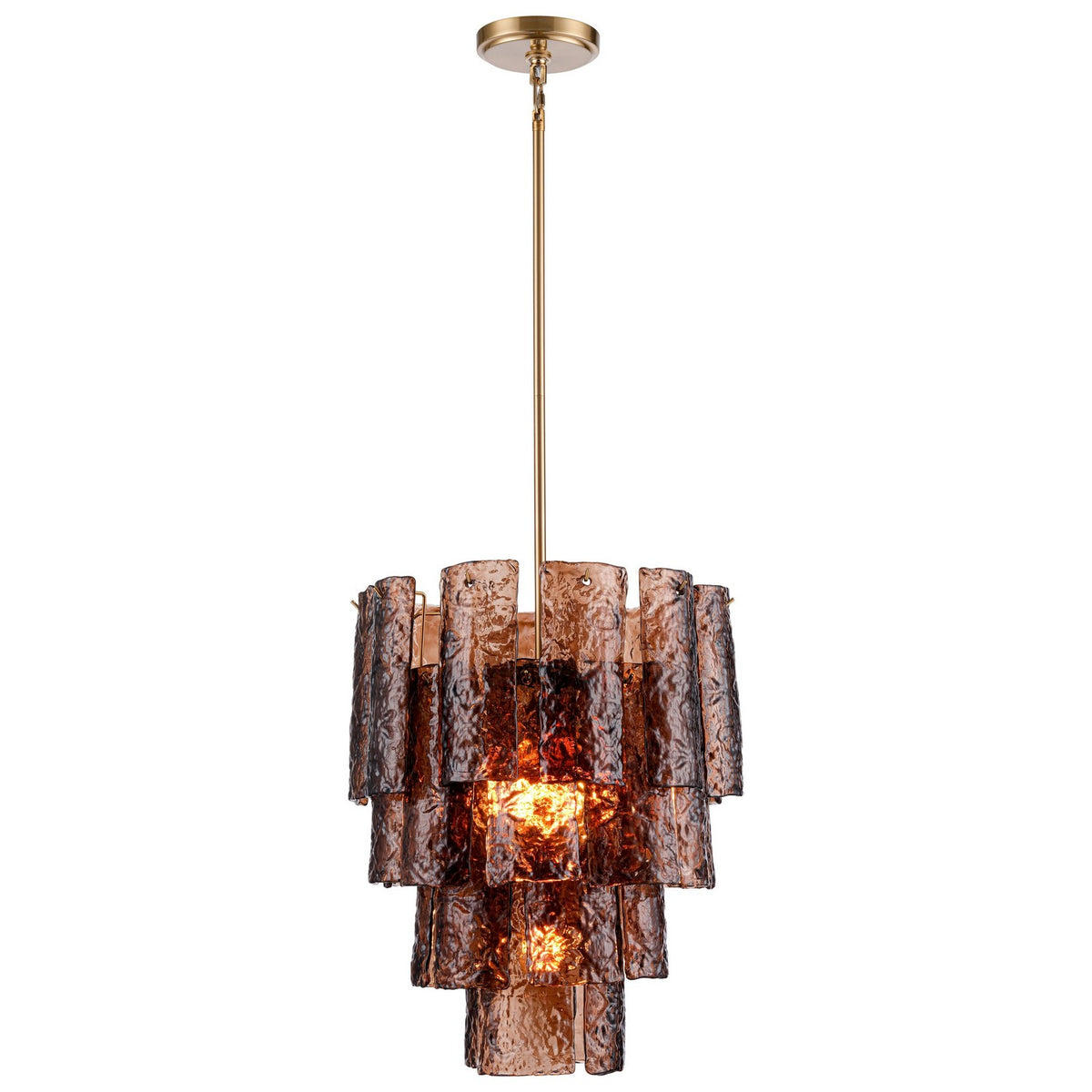 Arabela Lighting - 85361-5 - Five Light Chandelier - Fire and Ice - Lacquered Gold