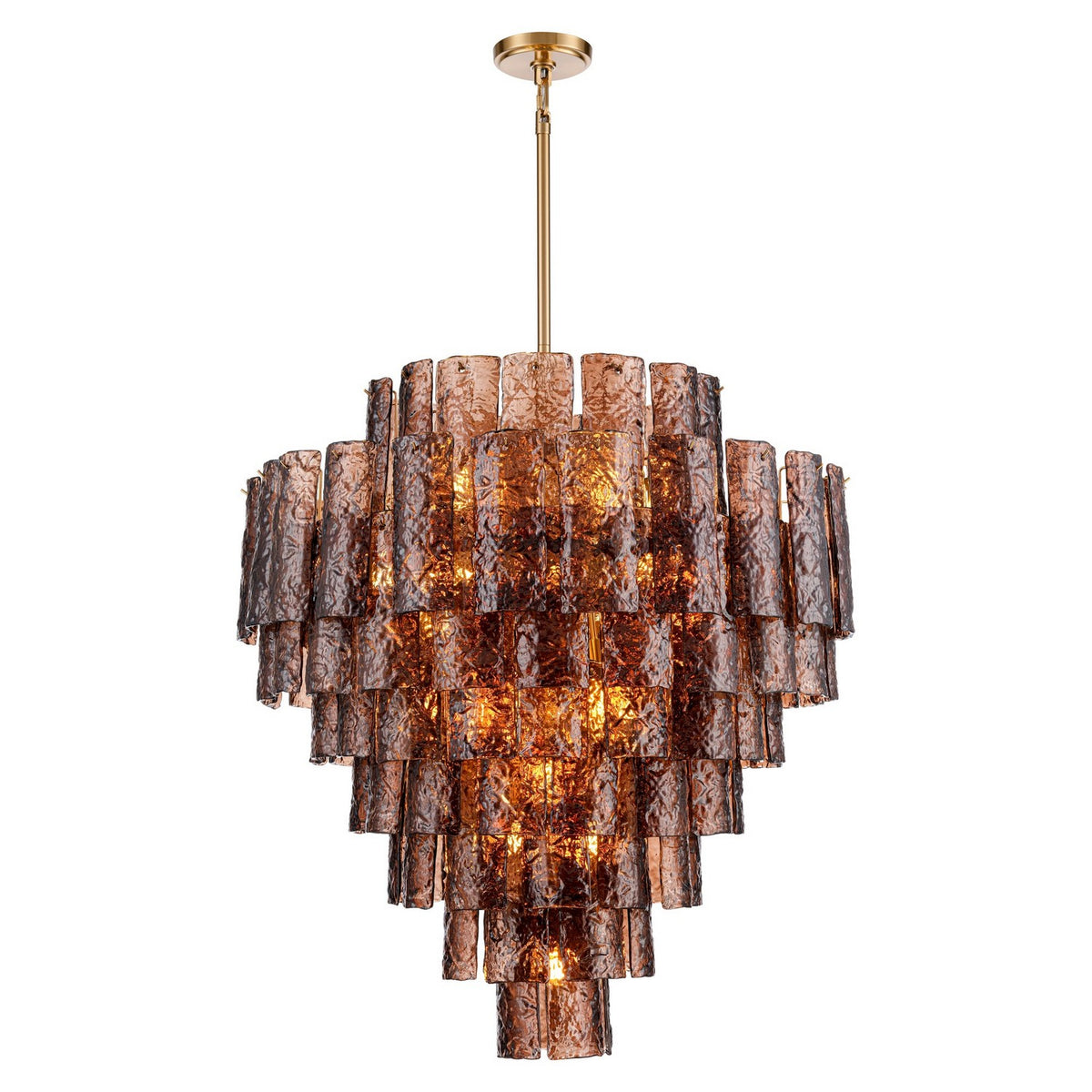 Arabela Lighting - 85363-21 - 21 Light Chandelier - Fire and Ice - Lacquered Gold
