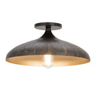 Éclairage Maxim 10910BKGLD Fleur Plafonnier en noir et or