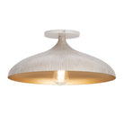 Éclairage Maxim 10910WTGLD Fleur Plafonnier en blanc/or