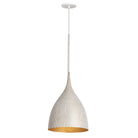 Éclairage Maxim 10912WTGLD Fleur Suspension en blanc/or