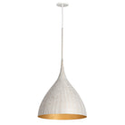 Éclairage Maxim 10913WTGLD Fleur Suspension en blanc/or