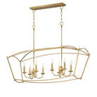 Éclairage Maxim Plumette linéaire 12169GL Suspension en feuille d'or