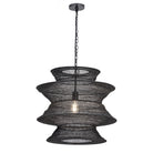 Éclairage Maxim 14932BK Krabi Suspension en noir