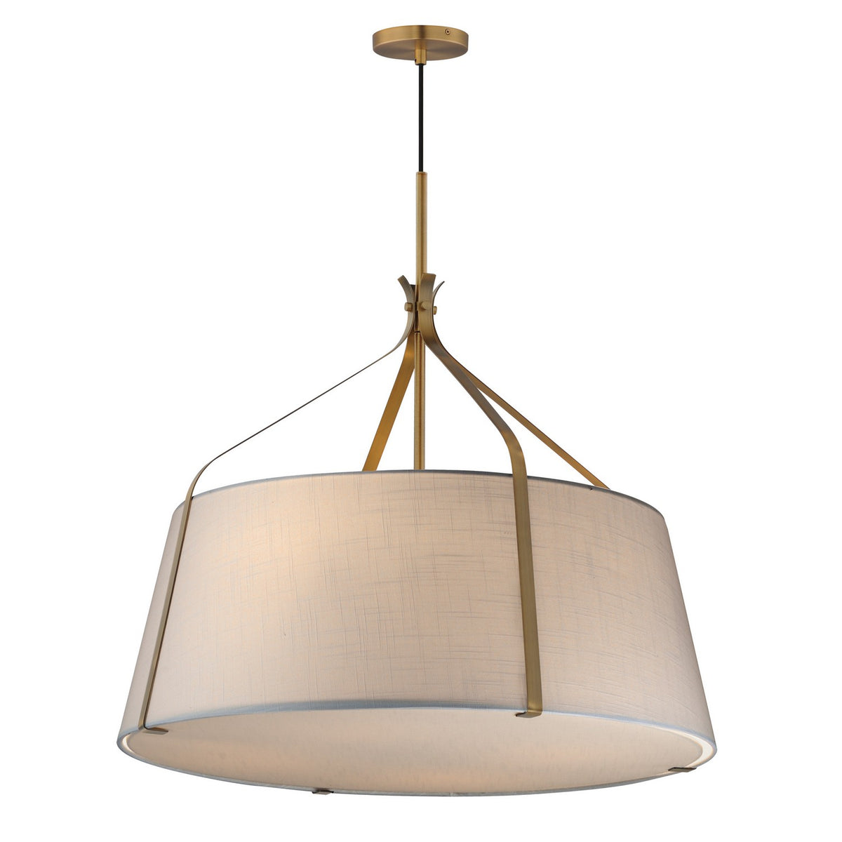 Maxim - 16183WLNAB - Four Light Pendant - Bandera - Natural Aged Brass