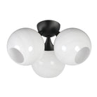 Éclairage Maxim 21225MRBK Neve Semi Plafonnier en noir
