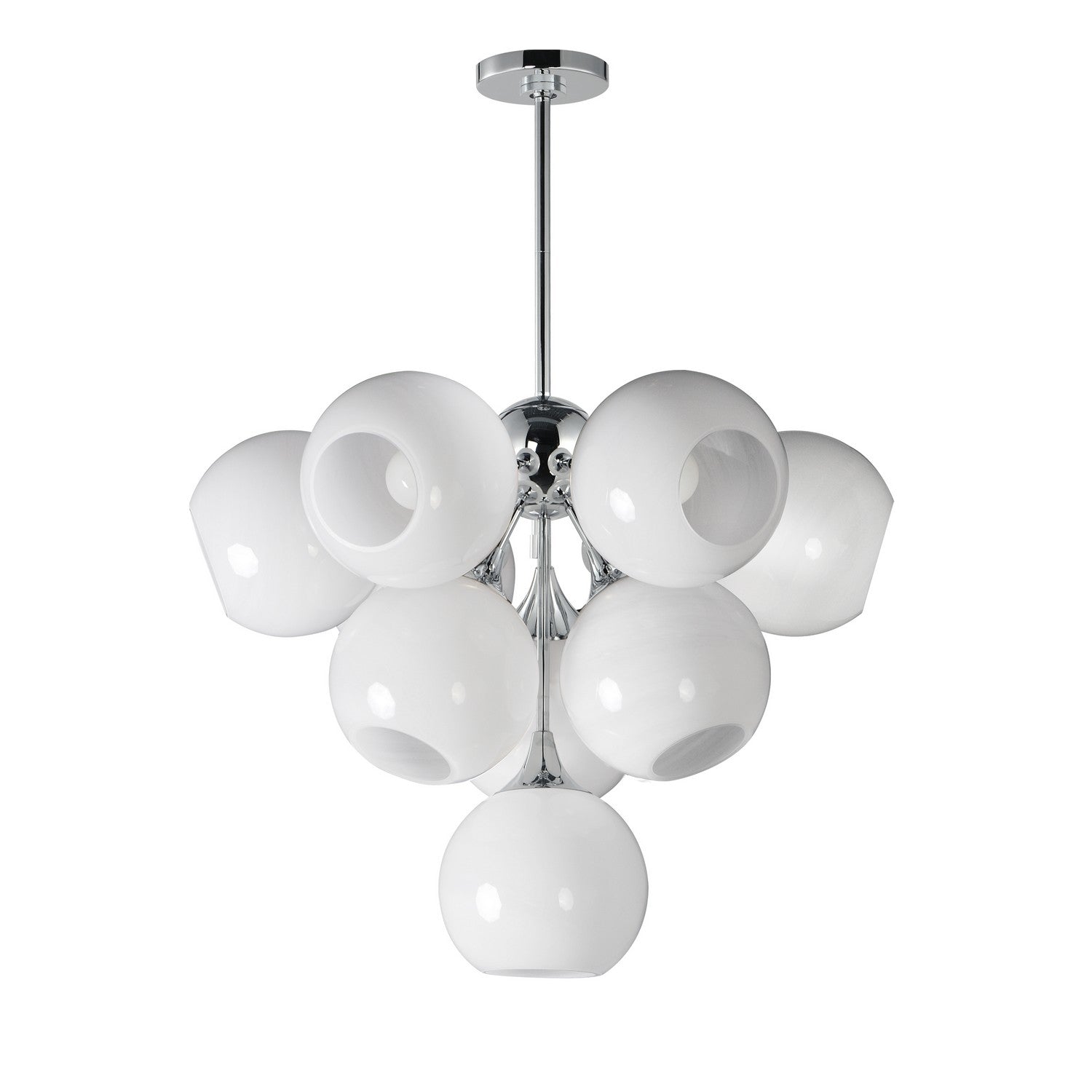 Éclairage Maxim 21228MRPC Neve Suspension en chrome poli