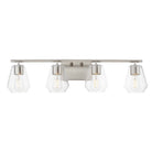 Meuble-lavabo de salle de bain Maxim Lighting 21334CLSN Geode en nickel satiné