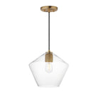Maxim Lighting 21337CLNAB Géode Suspension en naturel Laiton vieilli