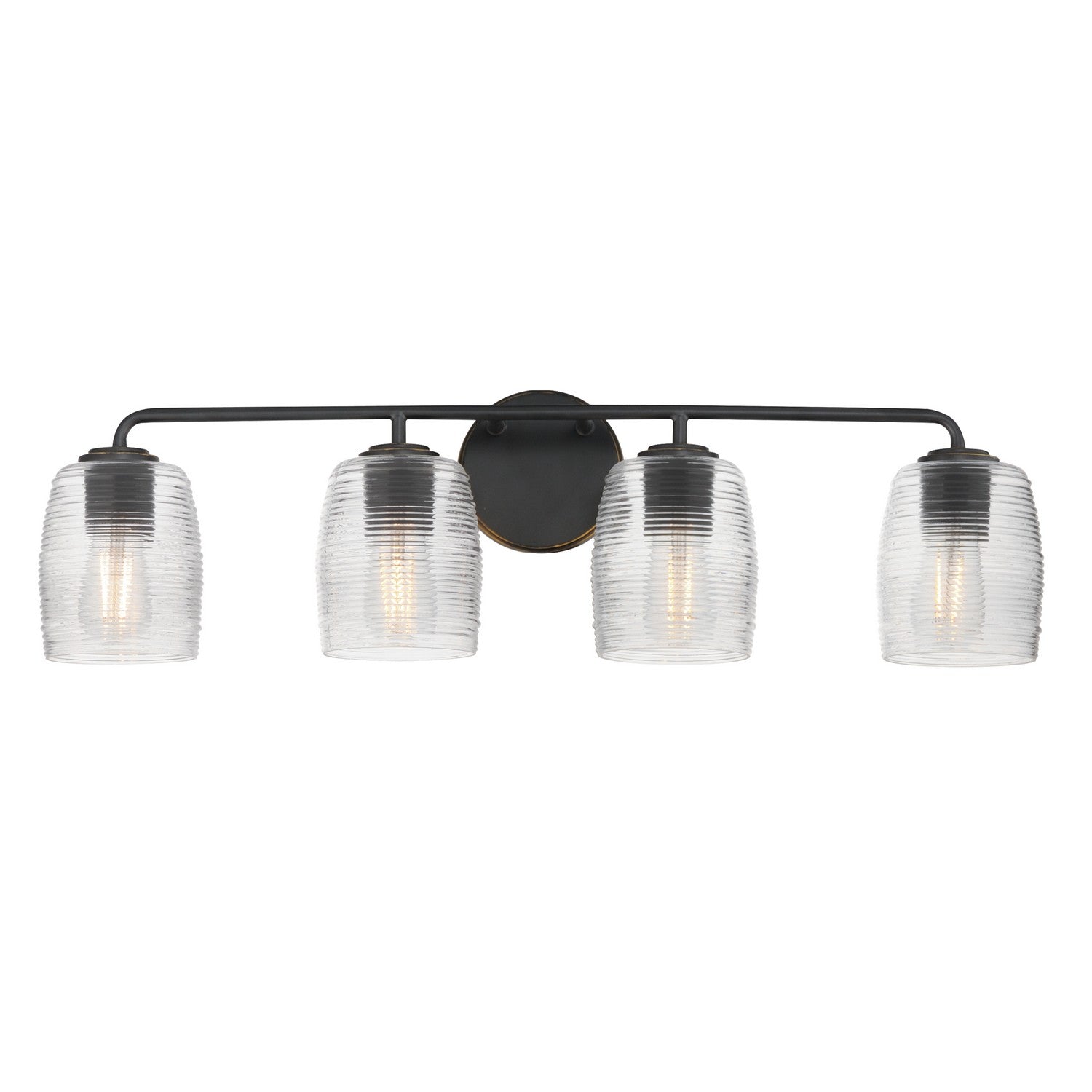 Éclairage Maxim 21414CRKB Miel Meuble-lavabo de salle de bain en bronze du Kentucky