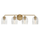 Éclairage Maxim 21414CRNAB Miel Meuble-lavabo de salle de bain en naturel Laiton vieilli