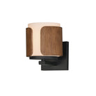 Maxim Lighting 21711SWWNBK Draughtsman Wall Sconce in Walnut / Black
