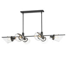 Éclairage Maxim 21726CDDBZAB Finch Linéaire Suspension en bronze foncé/laiton antique
