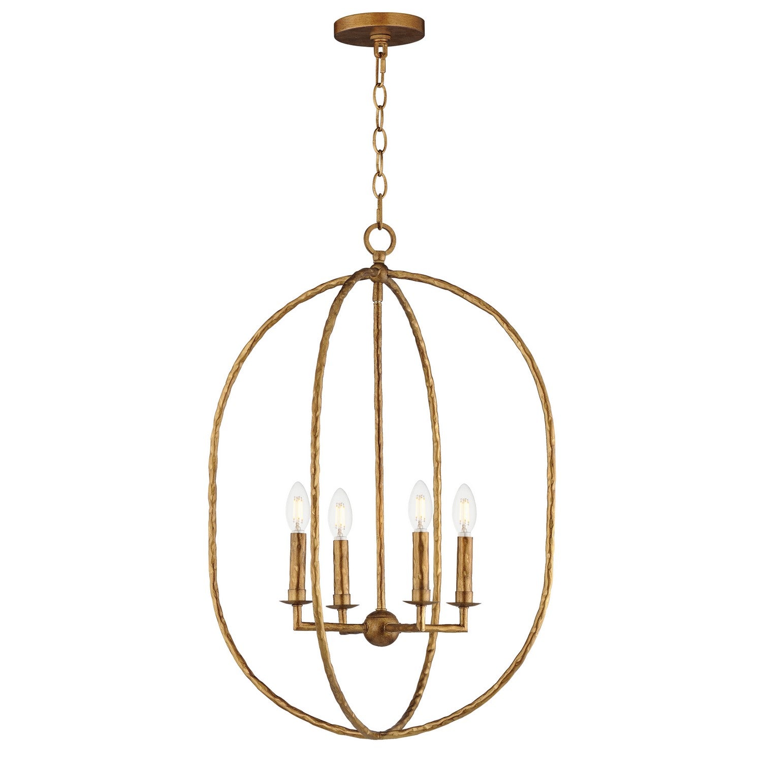 Éclairage Maxim 21843EG Martel Suspension en or étrusque