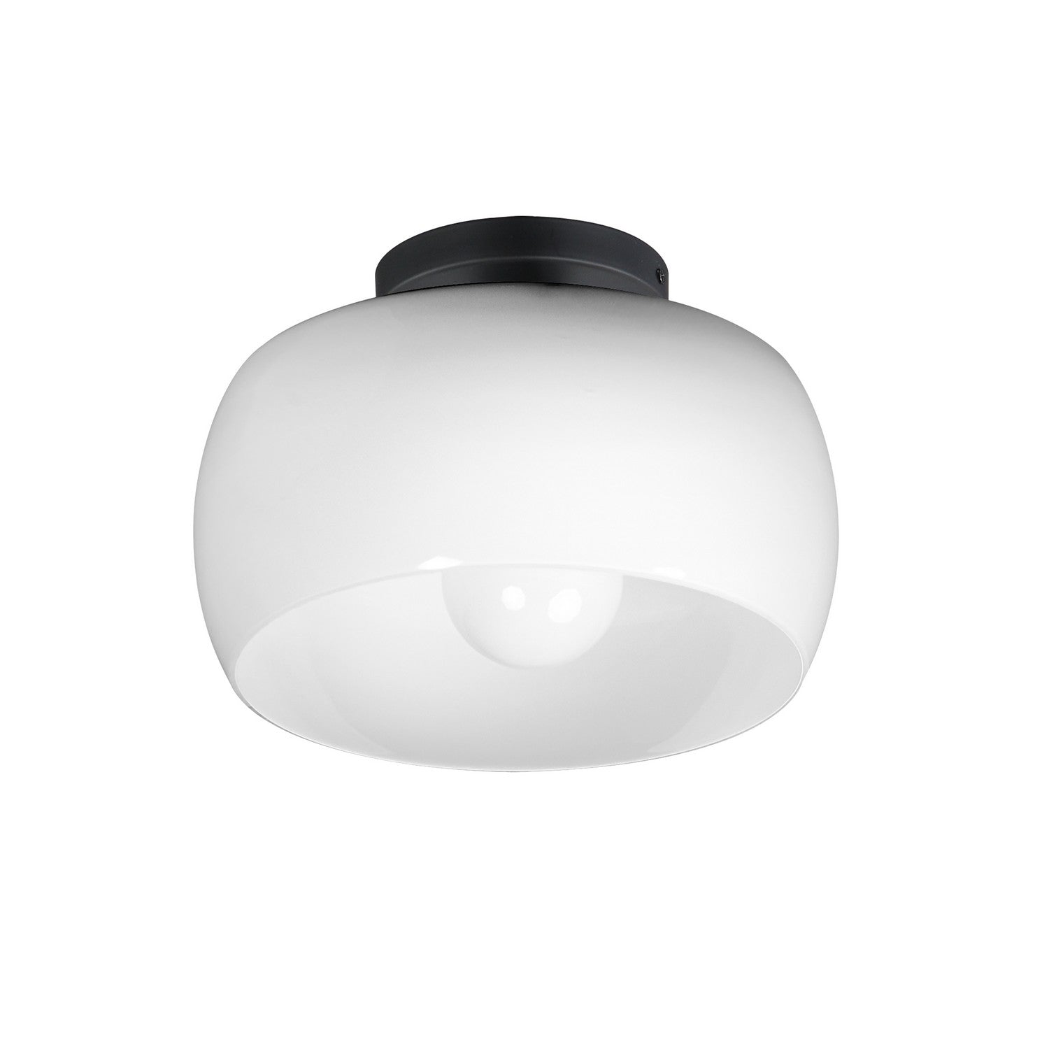 Éclairage Maxim 26149WTBK vitré Plafonnier en blanc/noir