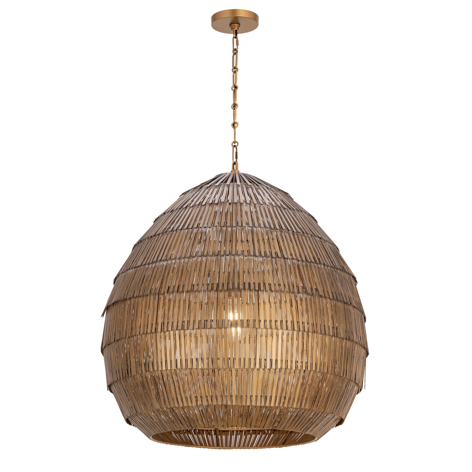 Éclairage Maxim 29183AB Gilda Suspension en laiton antique