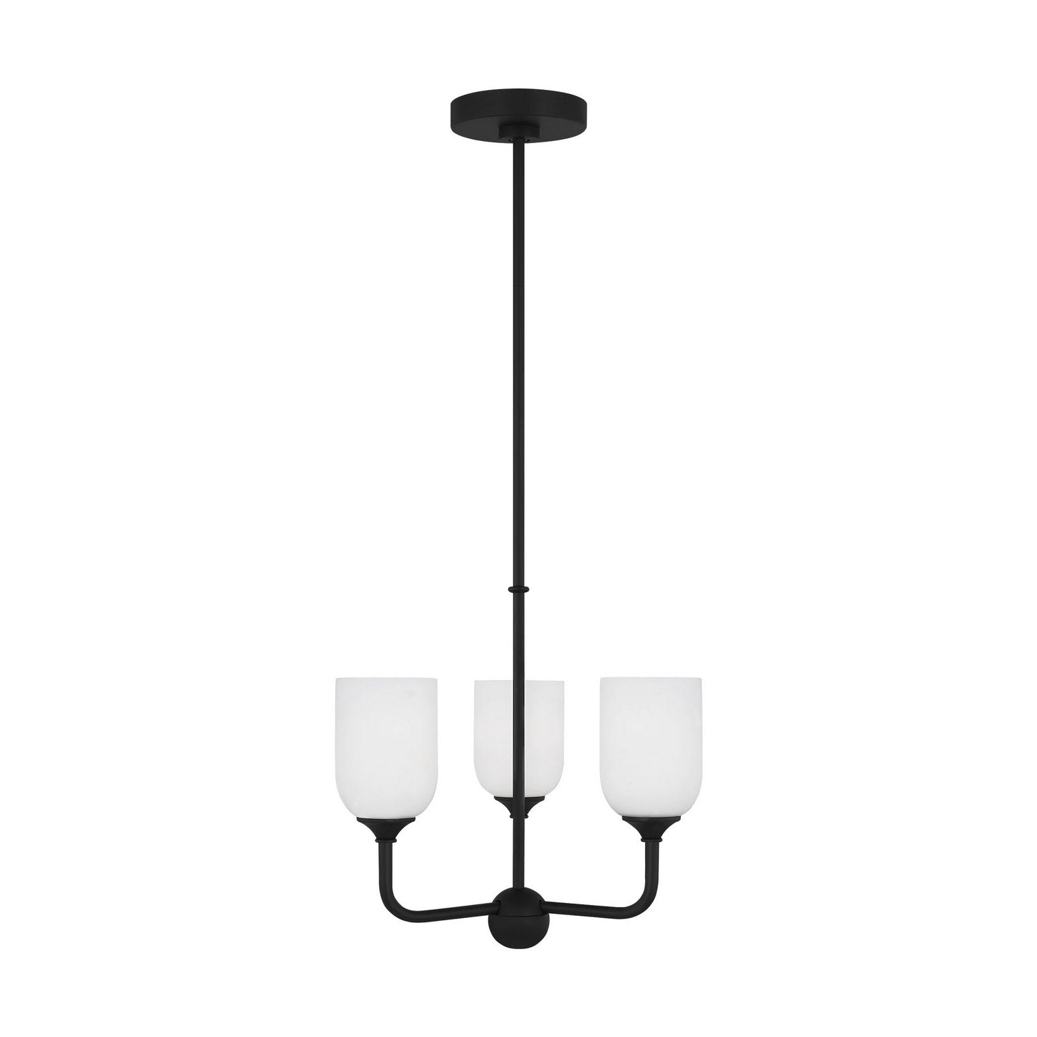 Generation Lighting Canada - GLC1073EN3/MBK - Three Light Chandelier - Emile - Midnight Black