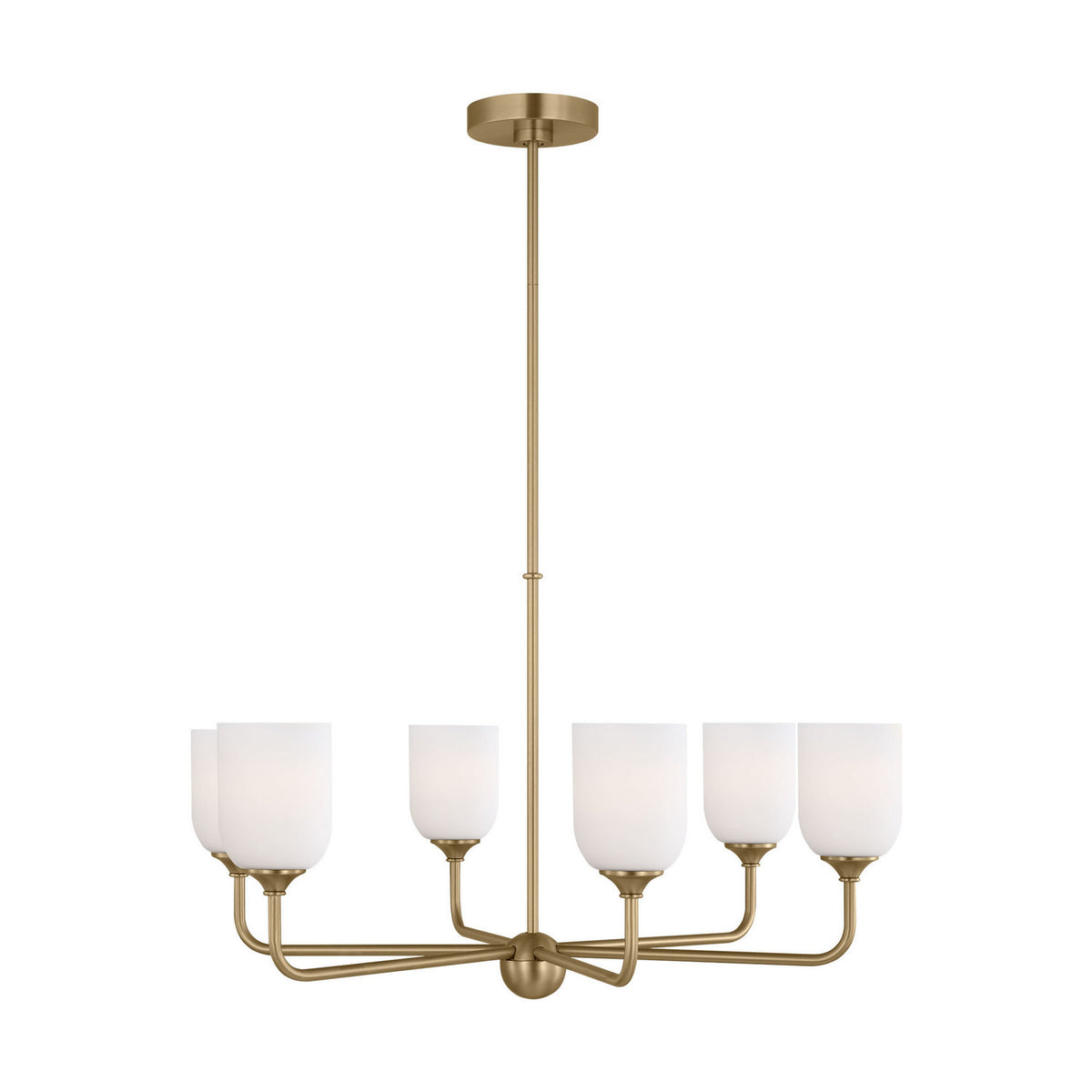 Generation Lighting Canada - GLC1096EN3/SB - Six Light Chandelier - Emile - Satin Bronze