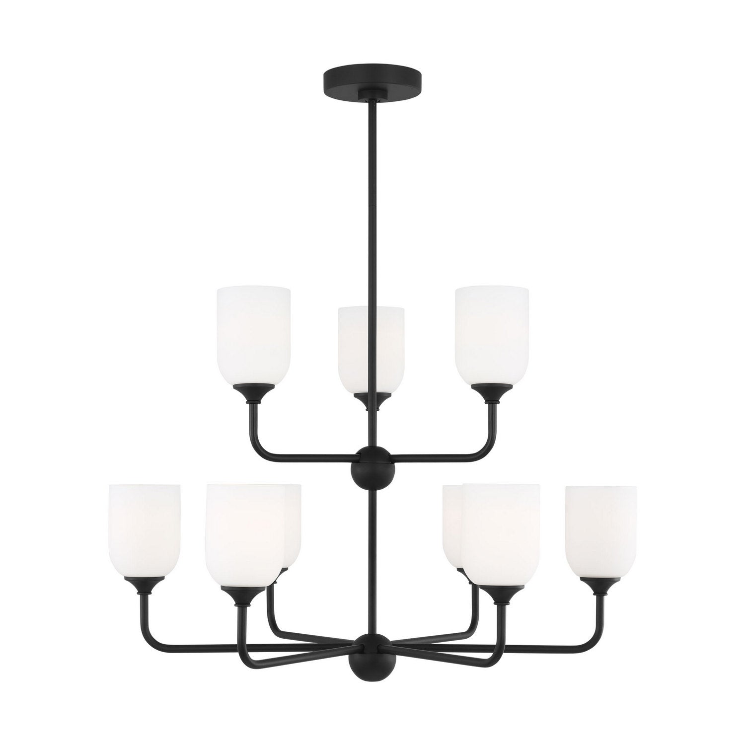Generation Lighting Canada - GLC1109EN3/BS - Nine Light Chandelier - Emile - Brushed Steel