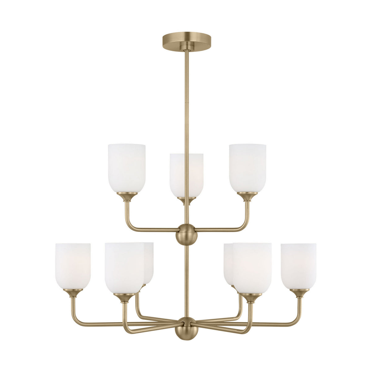 Generation Lighting Canada - GLC1109EN3/SB - Nine Light Chandelier - Emile - Satin Bronze