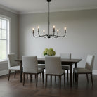 Generation Lighting Canada - GLC1196MBK - Six Light Chandelier - Abells - Midnight Black