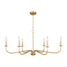 Generation Lighting Canada - GLC1196SB - Six Light Chandelier - Abells - Satin Brass