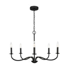 Generation Lighting Canada - GLC1205MBK - Five Light Chandelier - Abells - Midnight Black