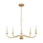 Generation Lighting Canada - GLC1205SB - Five Light Chandelier - Abells - Satin Brass