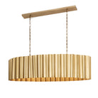 Éclairage Maxim 39136WBR Allegra Linéaire Suspension en laiton vieilli