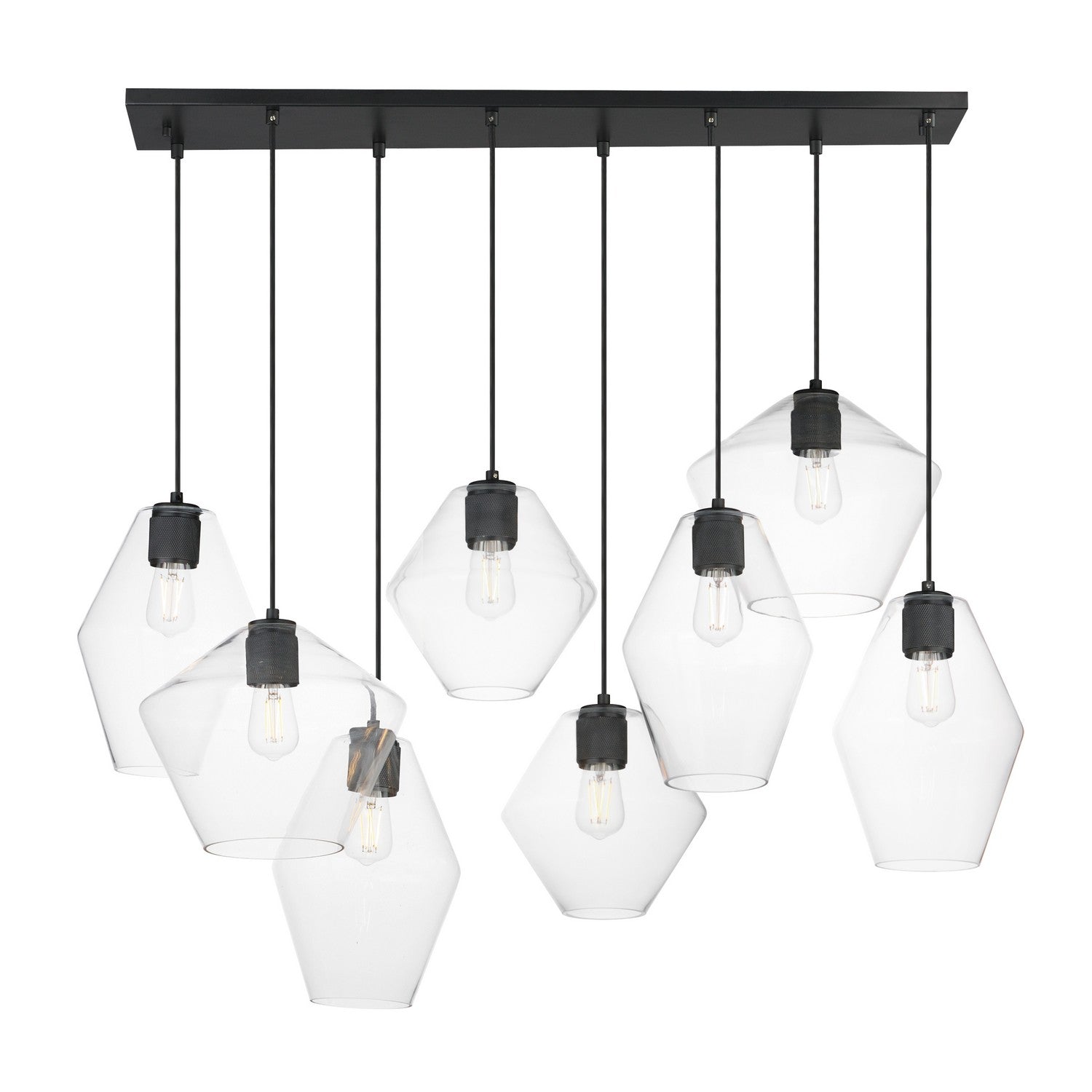 Éclairage Maxim 21339CLBK Géode Suspension en noir