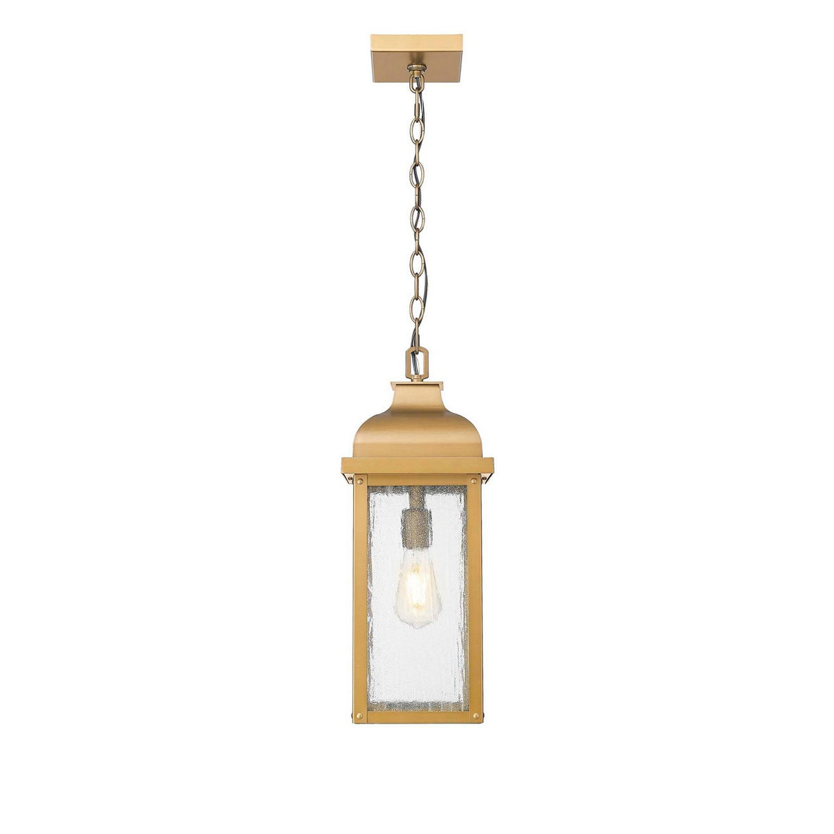 Artcraft Canada - AC8185WB - One Light Outdoor Pendant - Madrid - Weathered Brass