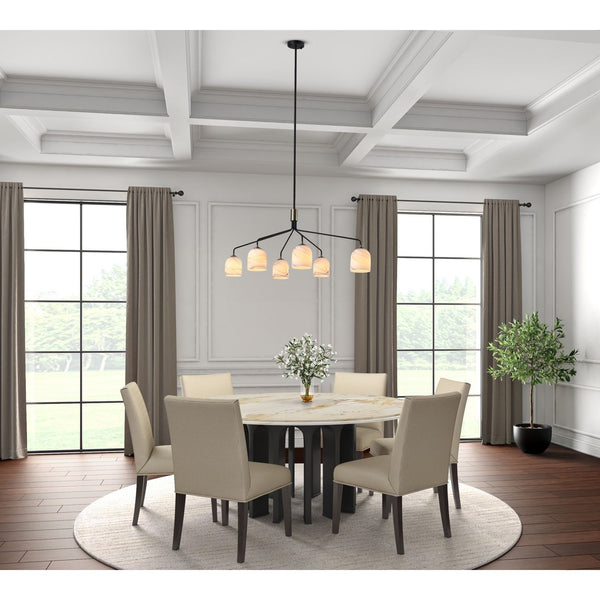 Crema Oval Chandelier