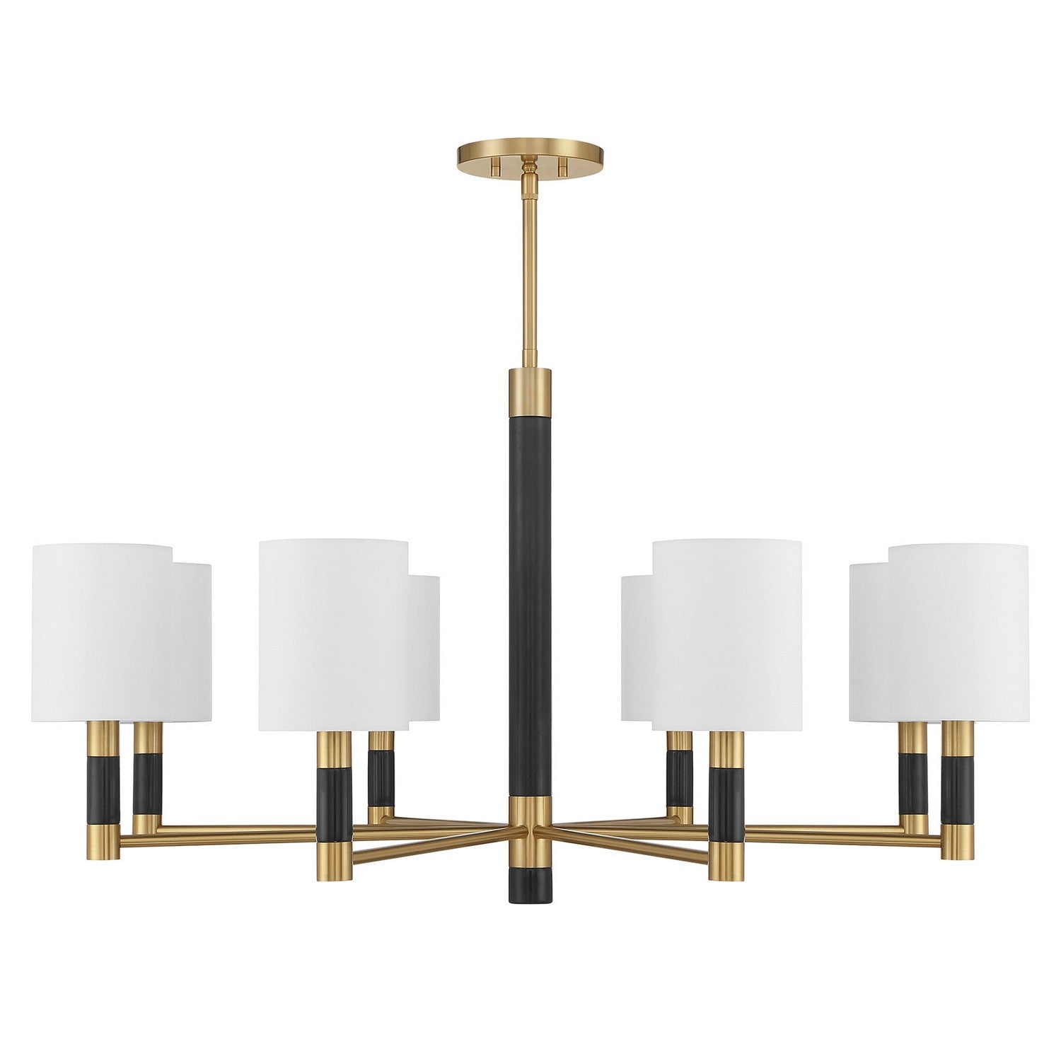 Savoy House - 1-4605-8-322 - Eight Light Chandelier - Conrad - Warm Brass