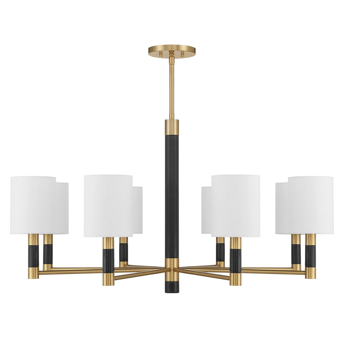 Savoy House - 1-4605-8-322 - Eight Light Chandelier - Conrad - Warm Brass