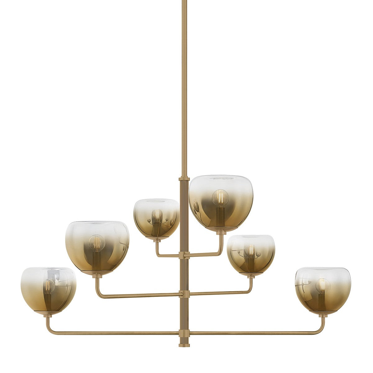 Troy Lighting Canada - F3745-PBR - Six lampes Suspendu - Août - Laiton patiné