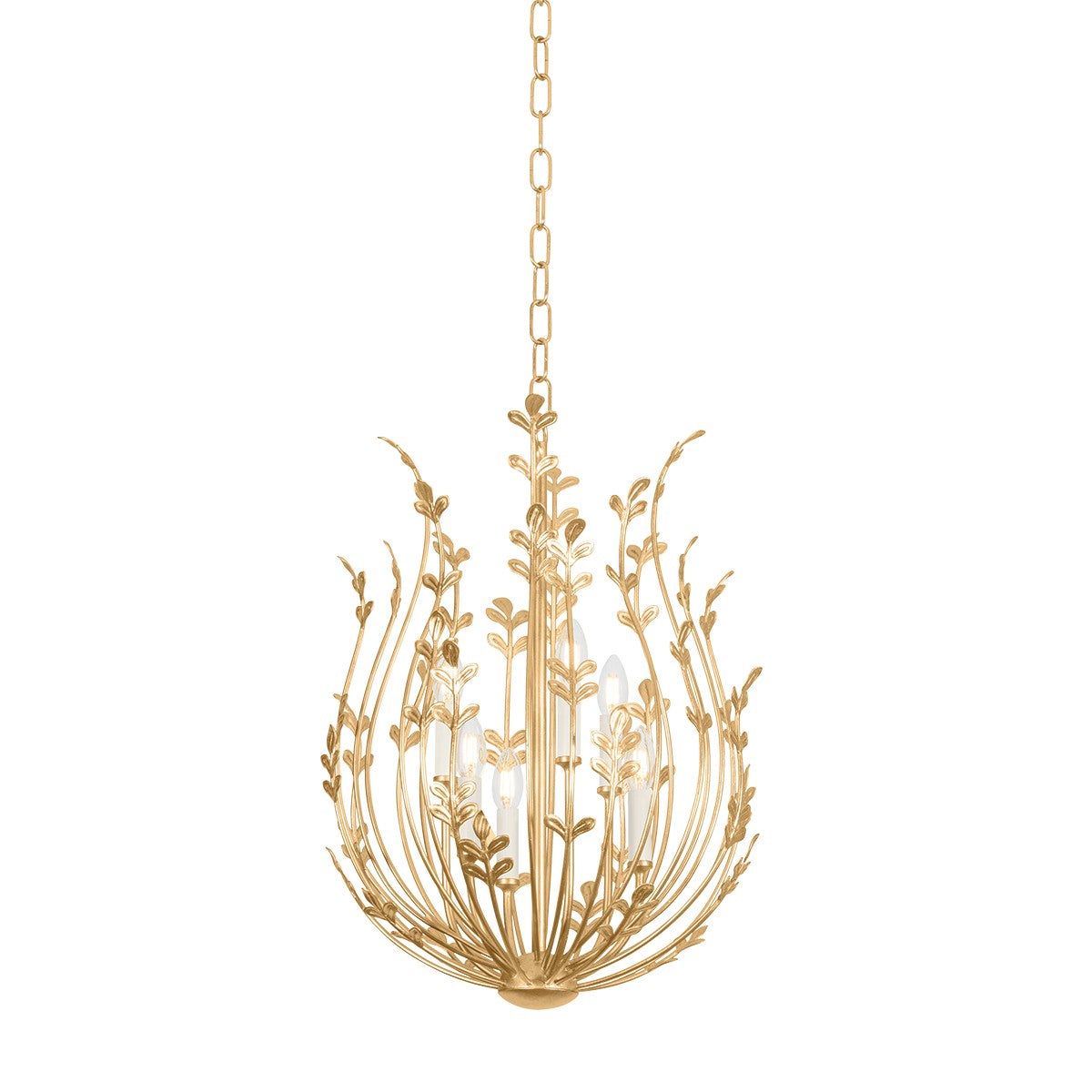 Troy Lighting Canada - F4620-VGL - Six Light Chandelier - Delmore - Vintage Gold Leaf