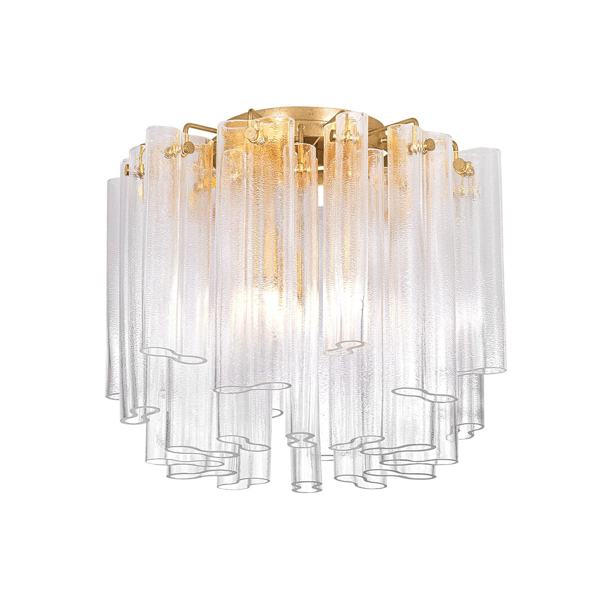 Corbett Lighting Canada - 502-20-VGL - Three Light Semi Flush Mount - Varenna - Vintage Gold Leaf
