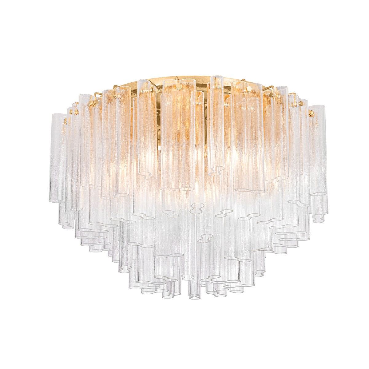 Corbett Lighting Canada - 502-34-VGL - 15 Light Semi Flush Mount - Varenna - Vintage Gold Leaf
