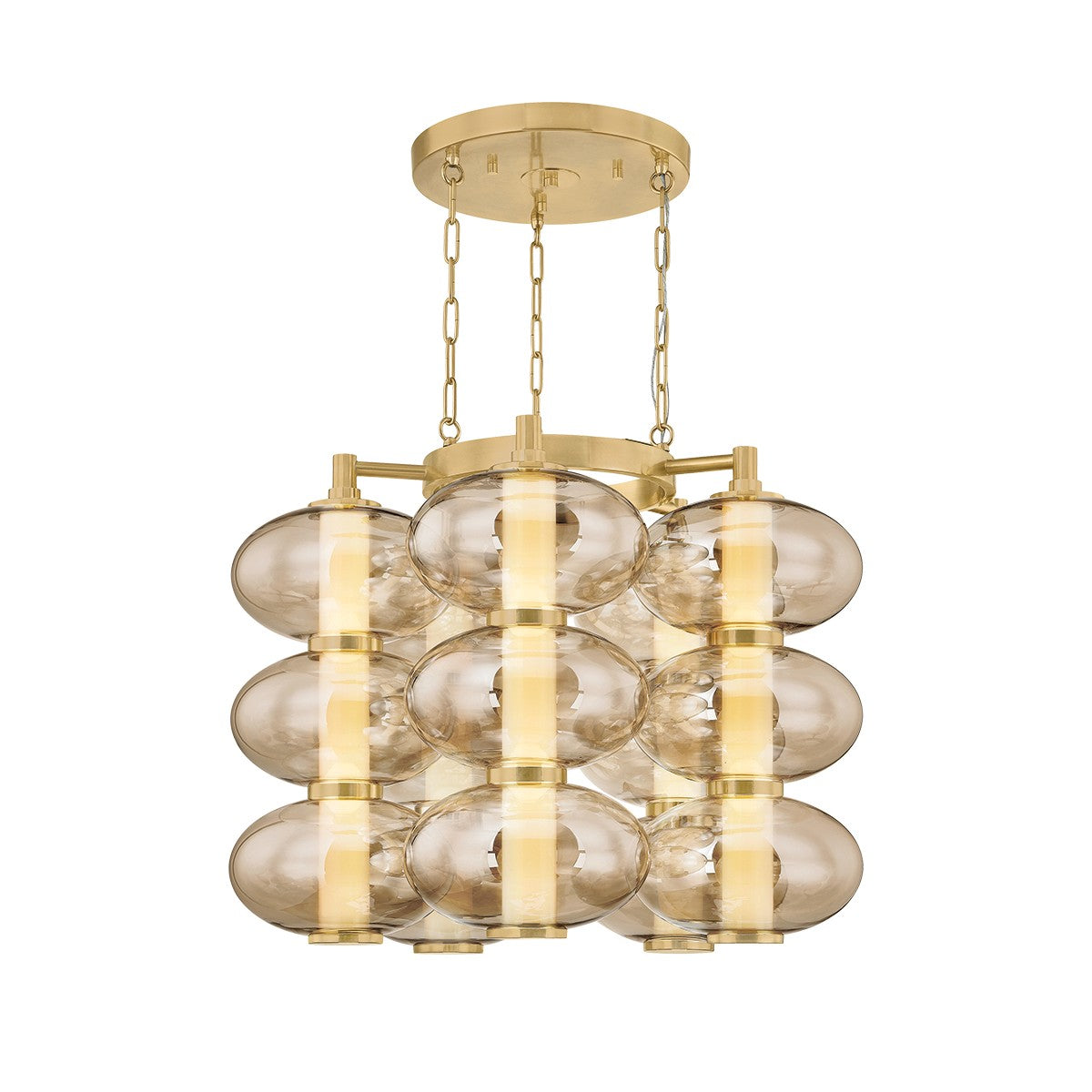 Corbett Lighting Canada - 504-31-VB - DEL Suspendu - Toulouse - Laiton vintage