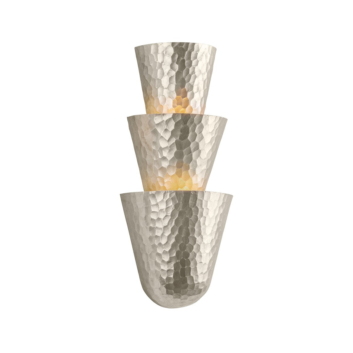 Corbett Lighting Canada - 508-03-WSL - Trois lampes Murale - Bucarest - Feuille d'argent chaude