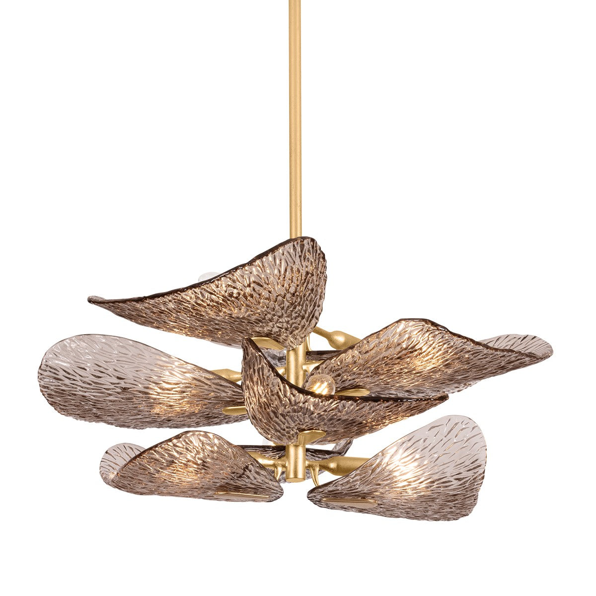 Corbett Lighting Canada - 515-08-VGL - Semi-remorque à huit lumières Plafonnier - Cardiff - Feuille d'or vintage