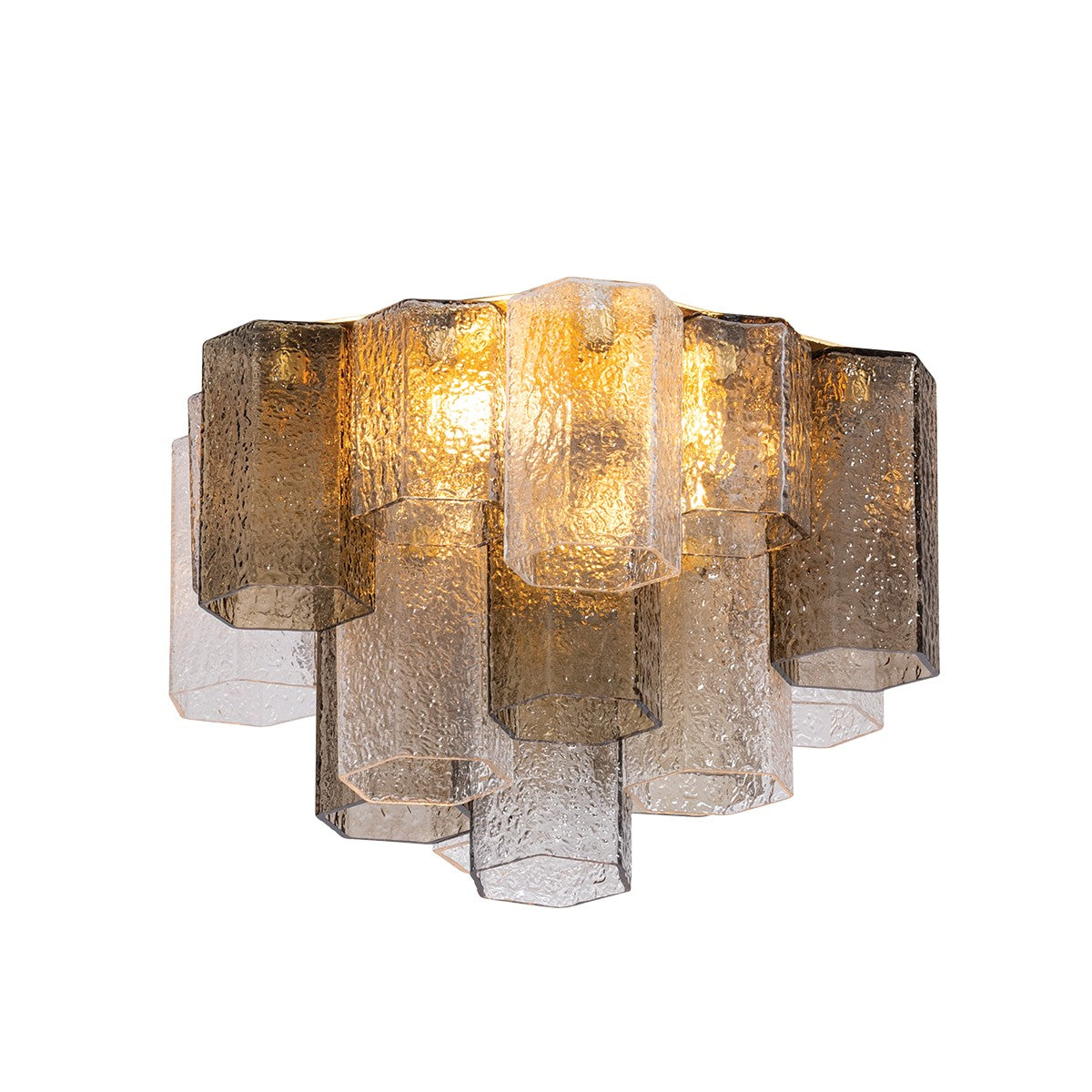 Corbett Lighting Canada - 516-19-VGL - Semi-remorque à quatre lumières Plafonnier - Helsinki - Feuille d'or vintage