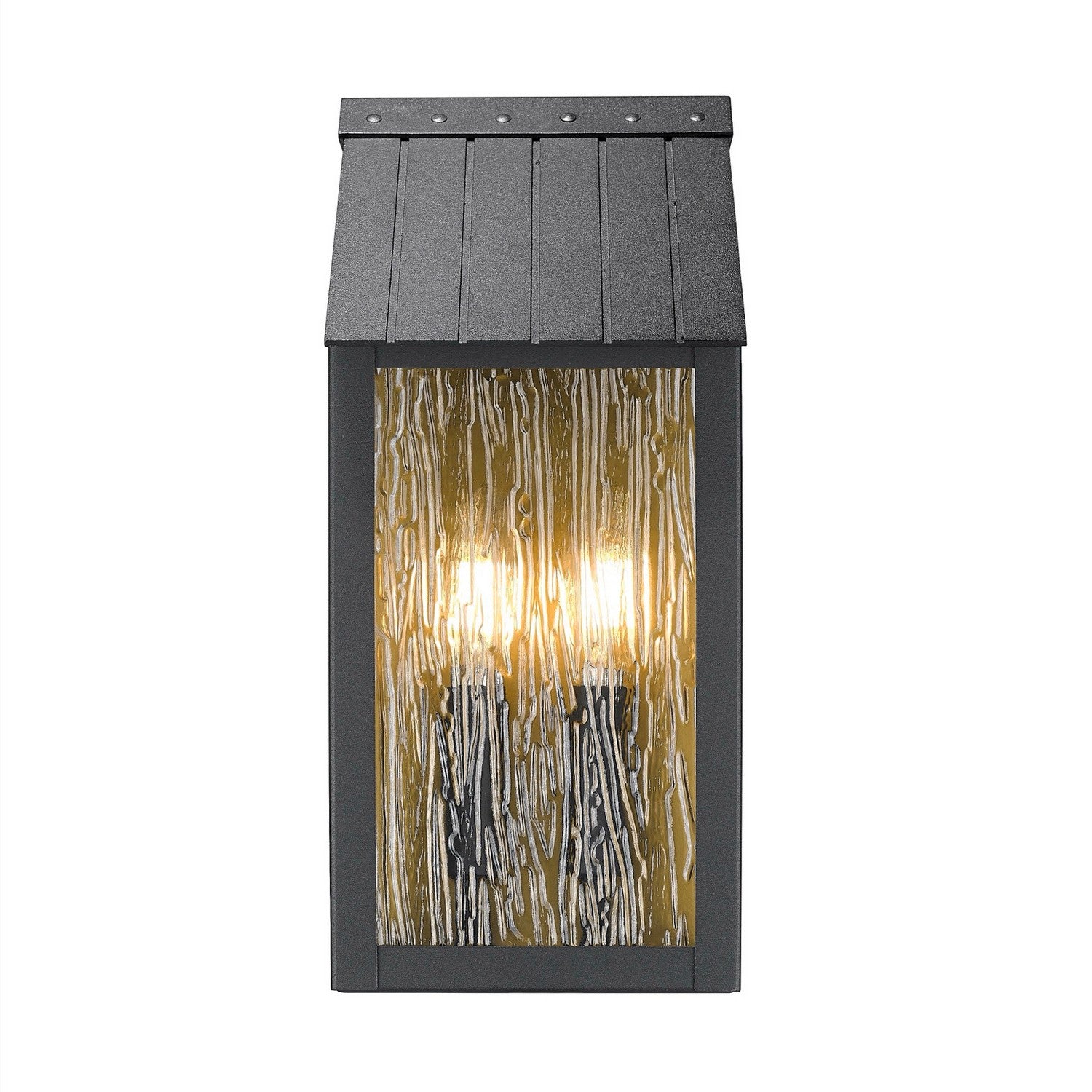 Artcraft Canada - AC8057BK - Three Light Outdoor Wall Sconce - Point - Black, Brass
