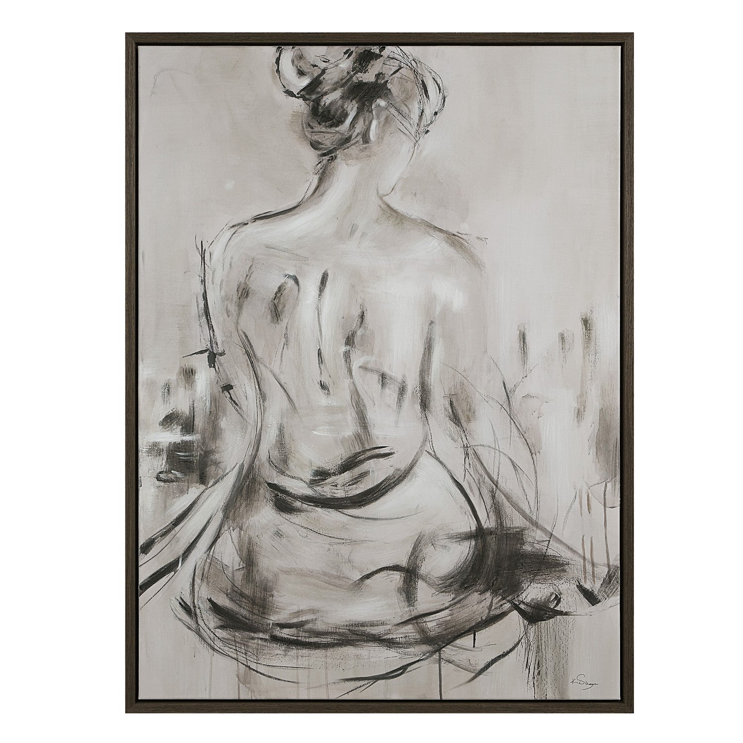 Renwil Canada - OL2184 - Canvas Art - Evelyne - Dark Brown