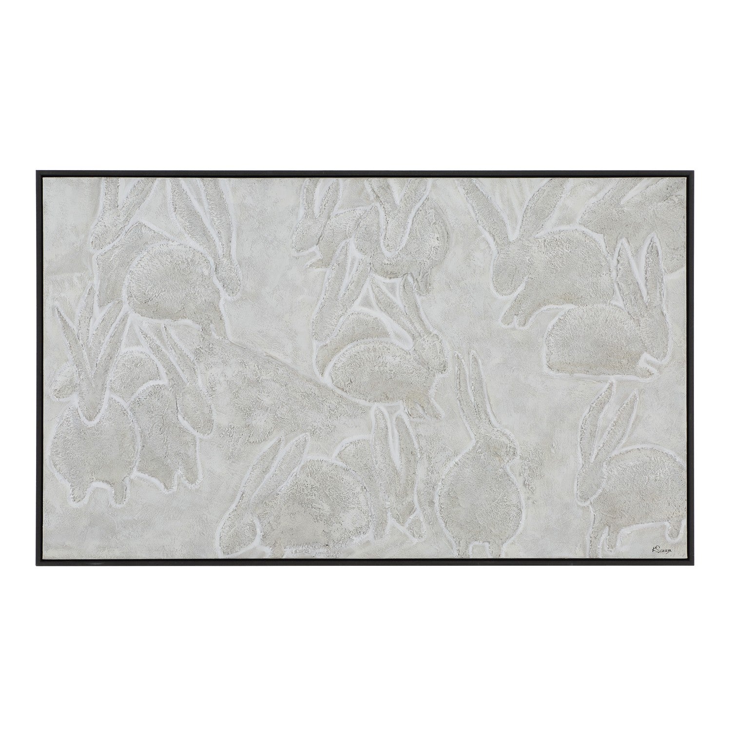 Renwil Canada - OL2231 - Canvas Art - Lacey - Dark Grey