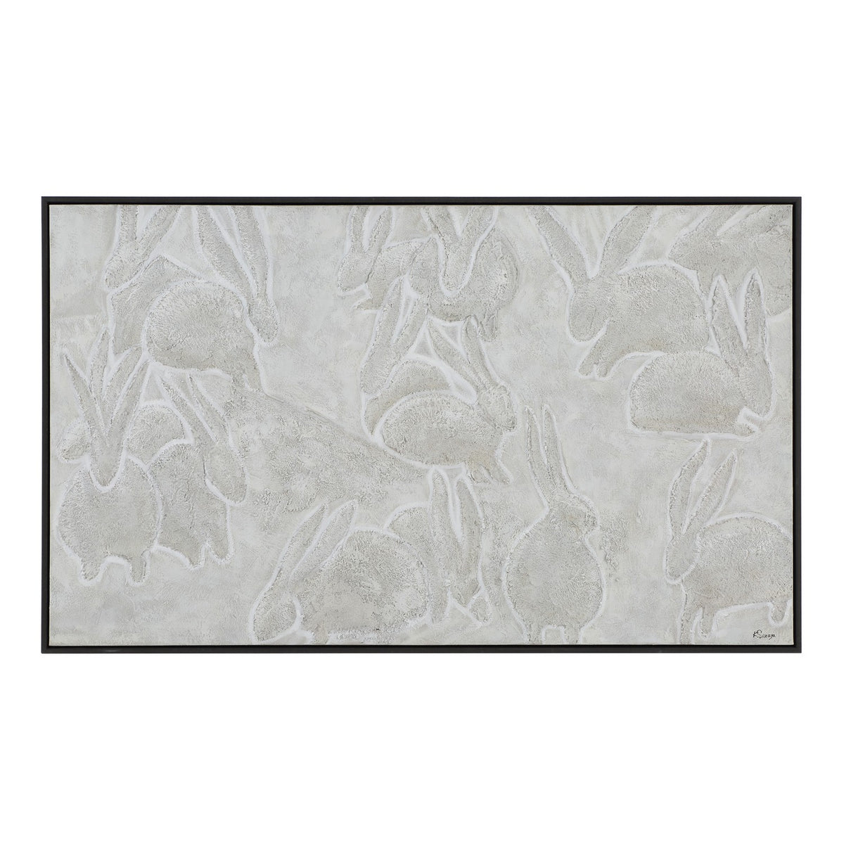 Renwil Canada - OL2231 - Canvas Art - Lacey - Dark Grey